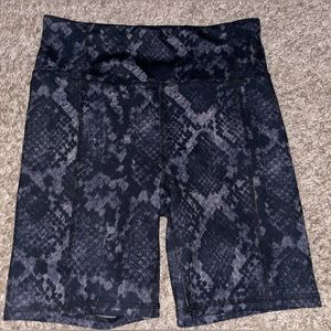 Jessica Simpson Medium Biker Shorts - Snake Print